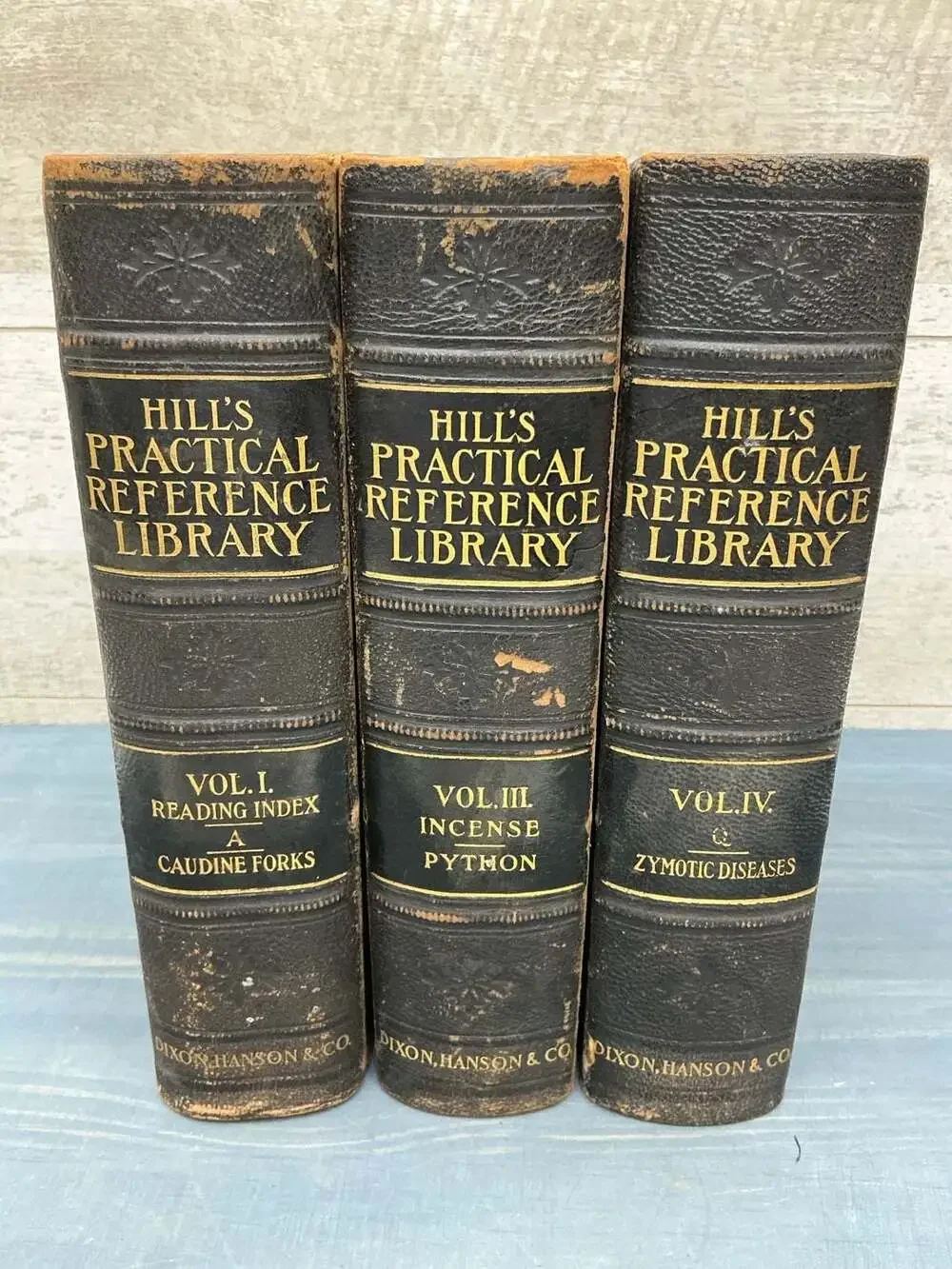 Hill's Practical Reference Library of General Knowledge 1905 Set of 3 Volumes